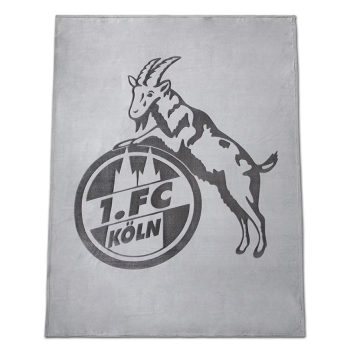 1. FC Köln - Flanelldecke "Logo" grau